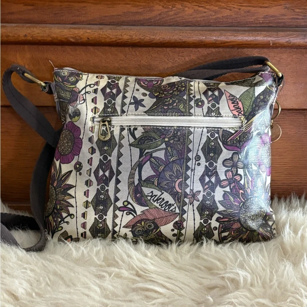 Sakroots ‘Sky Spirit Desert Owl’ Artist Circle Coated Canvas Crossbody Bag